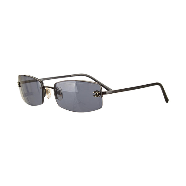 Chanel Black Rhinestone Logo Micro Sunglasses – Treasures of NYC
