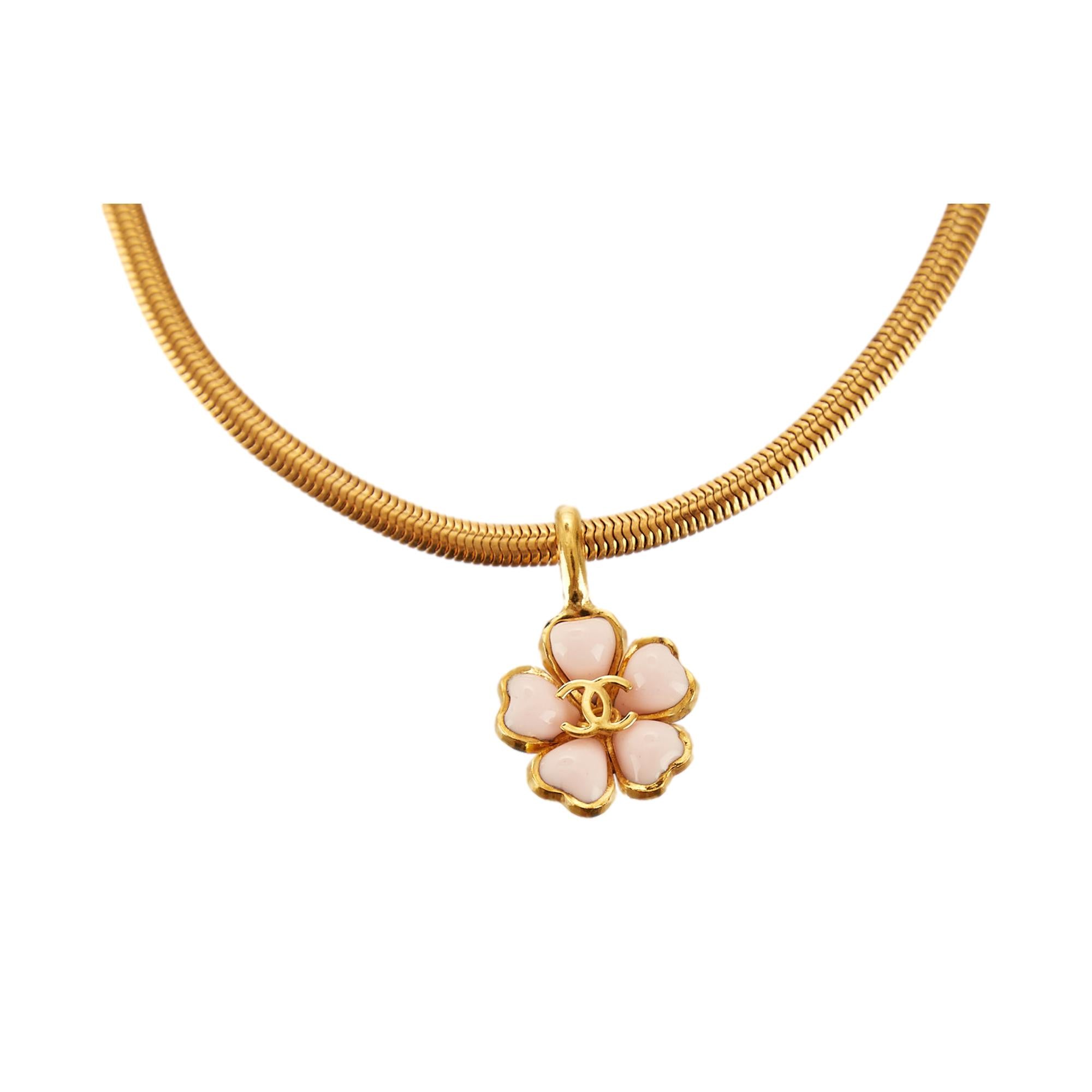 Chanel Gold Flower Choker