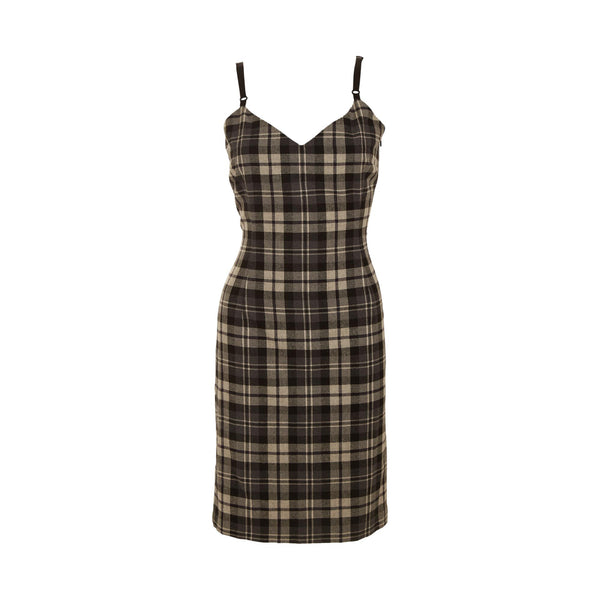 Dolce & Gabbana Black Plaid Dress – Treasures of NYC Dolce & Gabbana Black Plaid Dress – Treasures of NYC