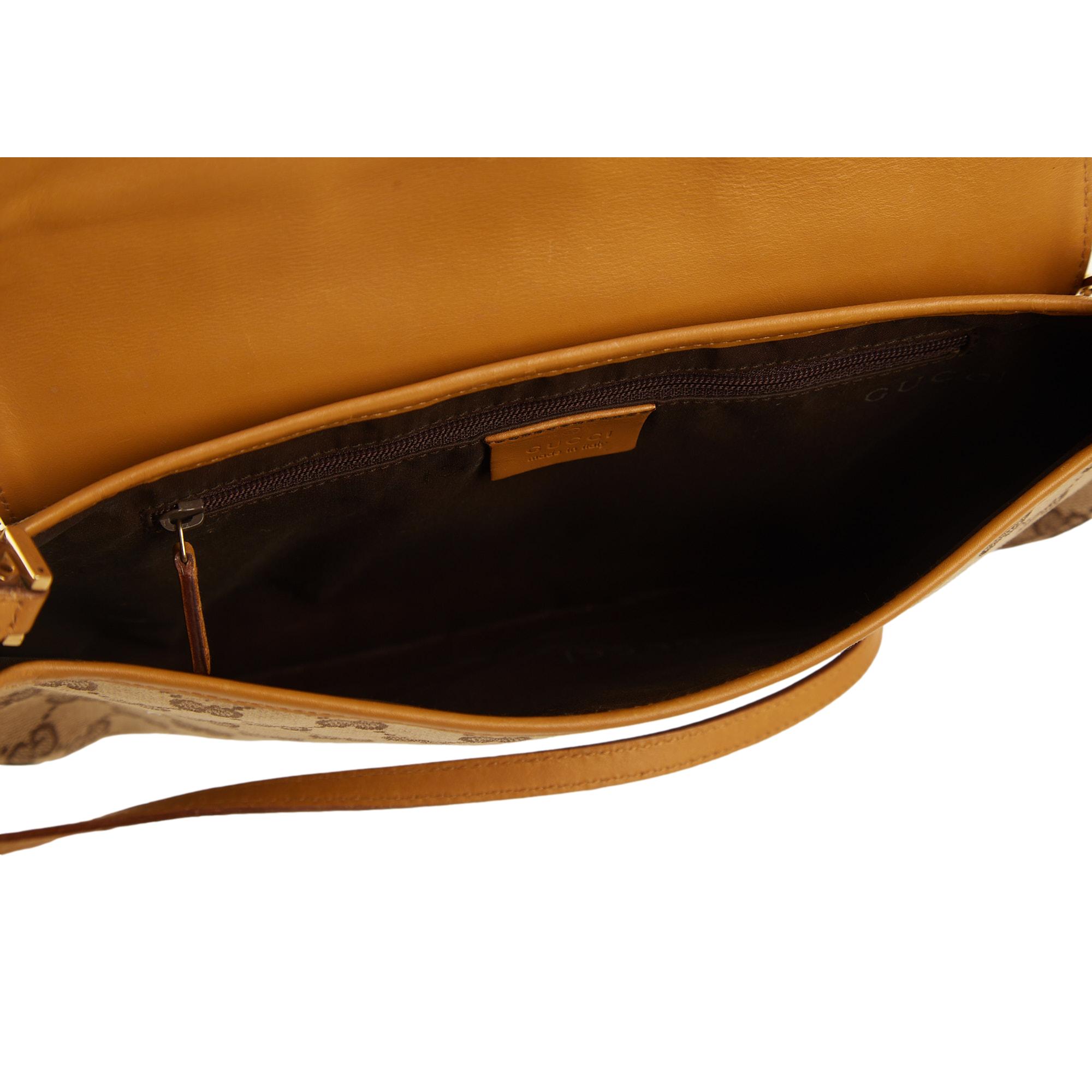 Vintage Gucci Brown Logo Chain Shoulder Bag – Treasures of NYC