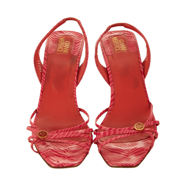 Versace Pink Strap Heels