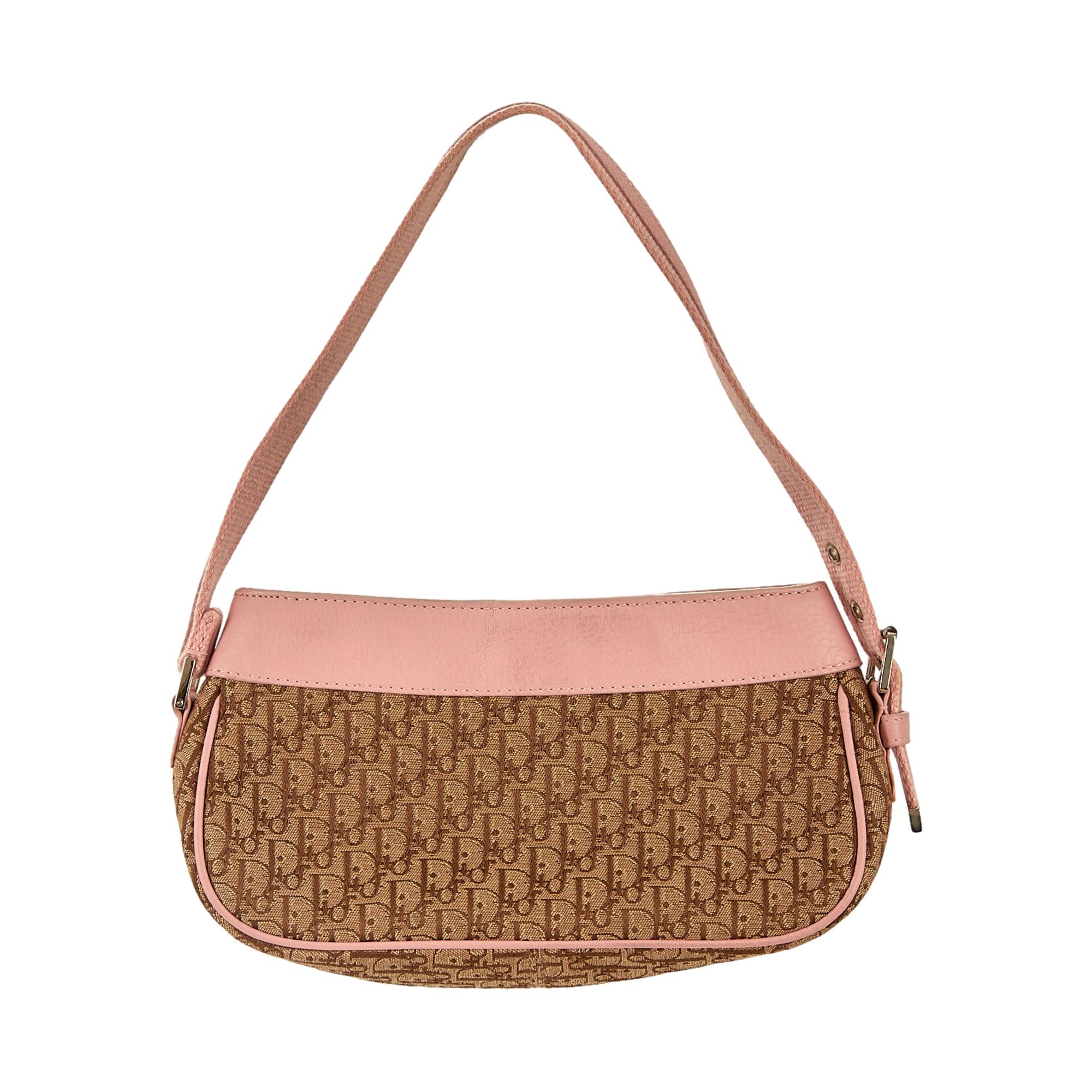 Dior Pink Logo Plaque Mini Shoulder Bag – Treasures of NYC