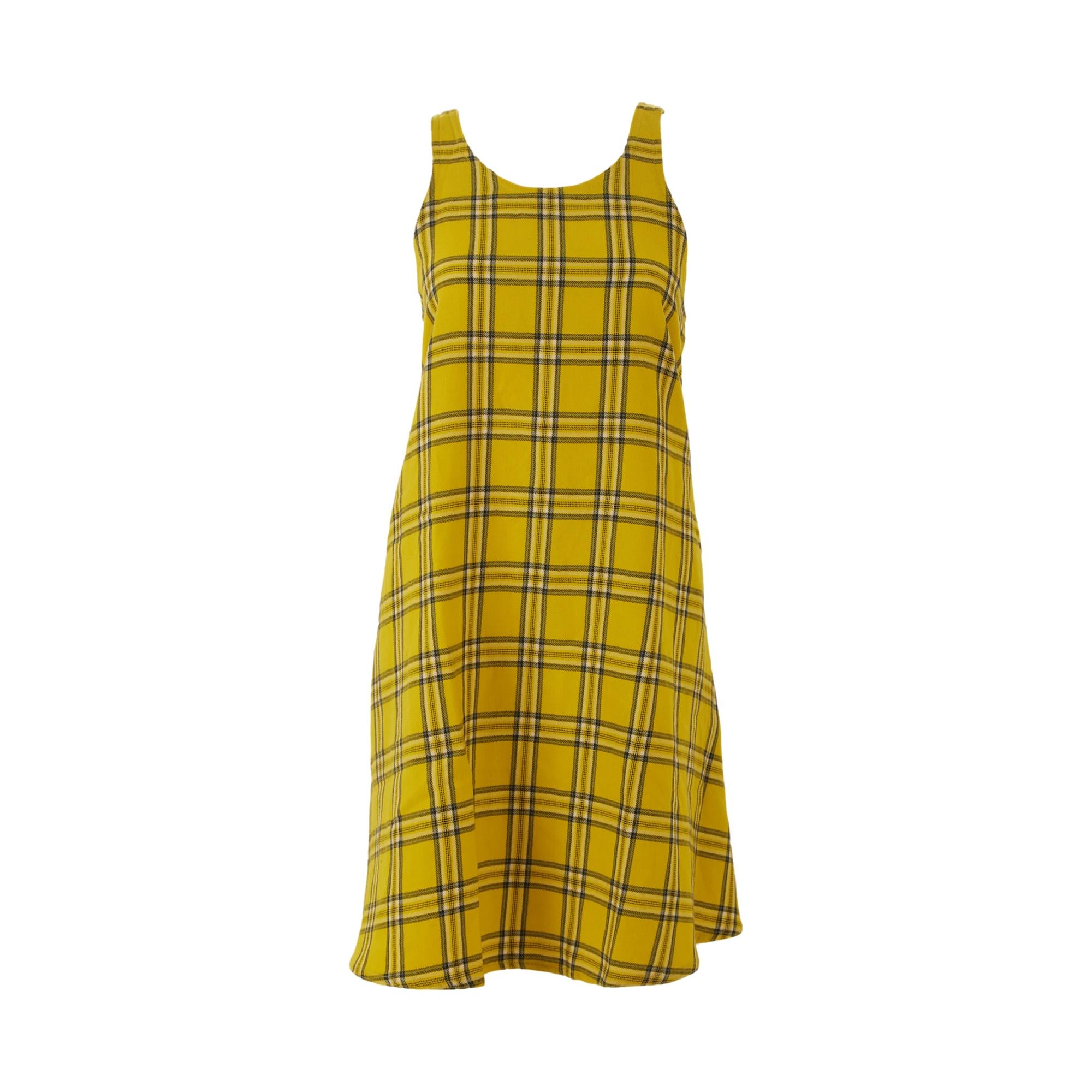 Jean Paul Gaultier Yellow Plaid Dress