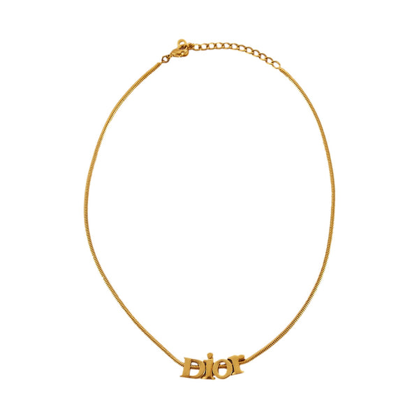 Dior Gold Logo Necklace