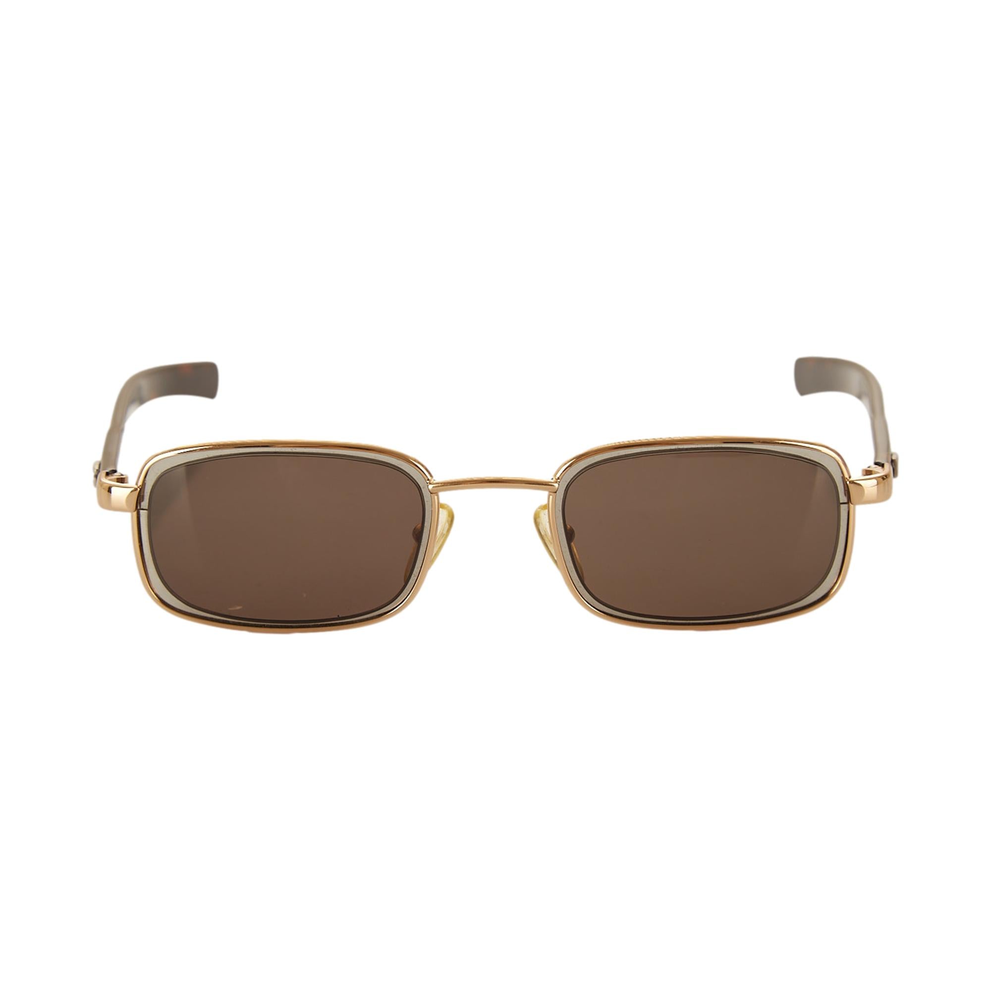 Gucci Gold Mini Logo Sunglasses