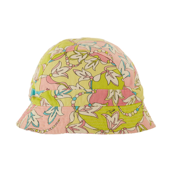 Pucci Green Floral Print Bucket Hat