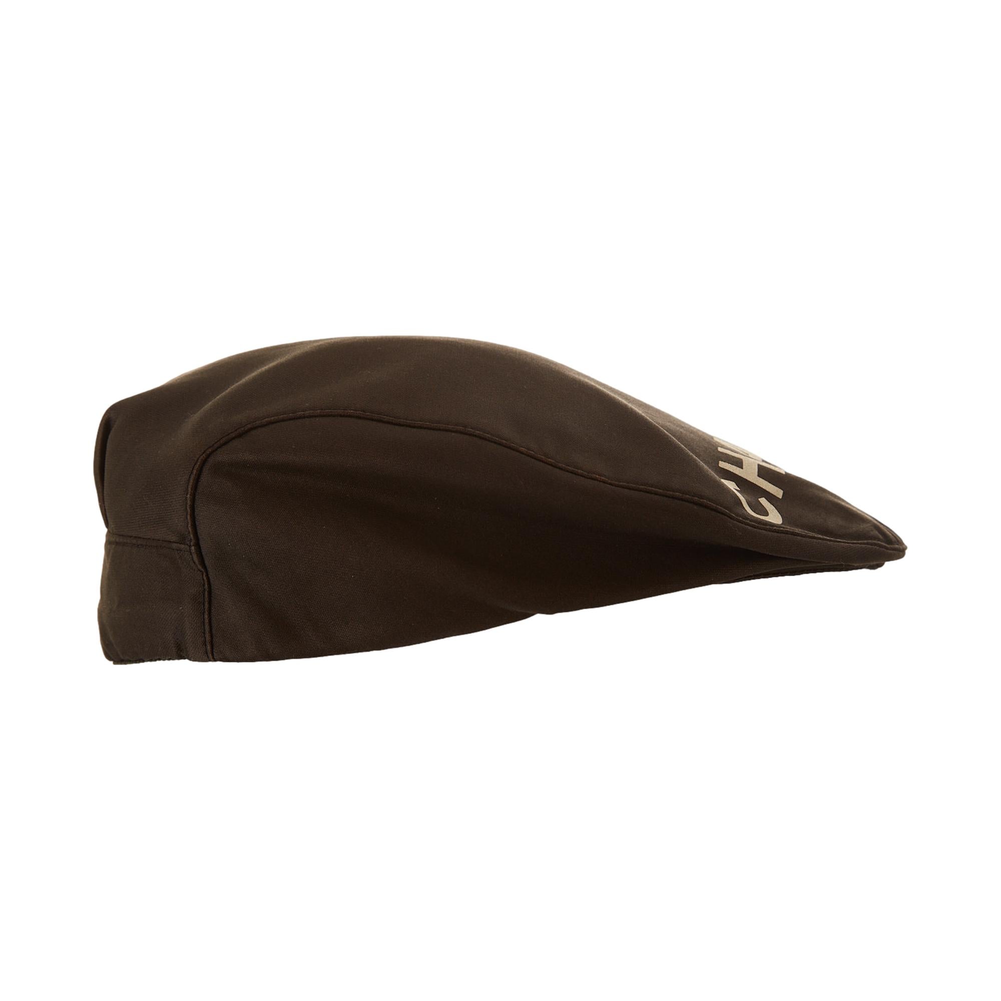 Chanel Black Logo Casket Cap