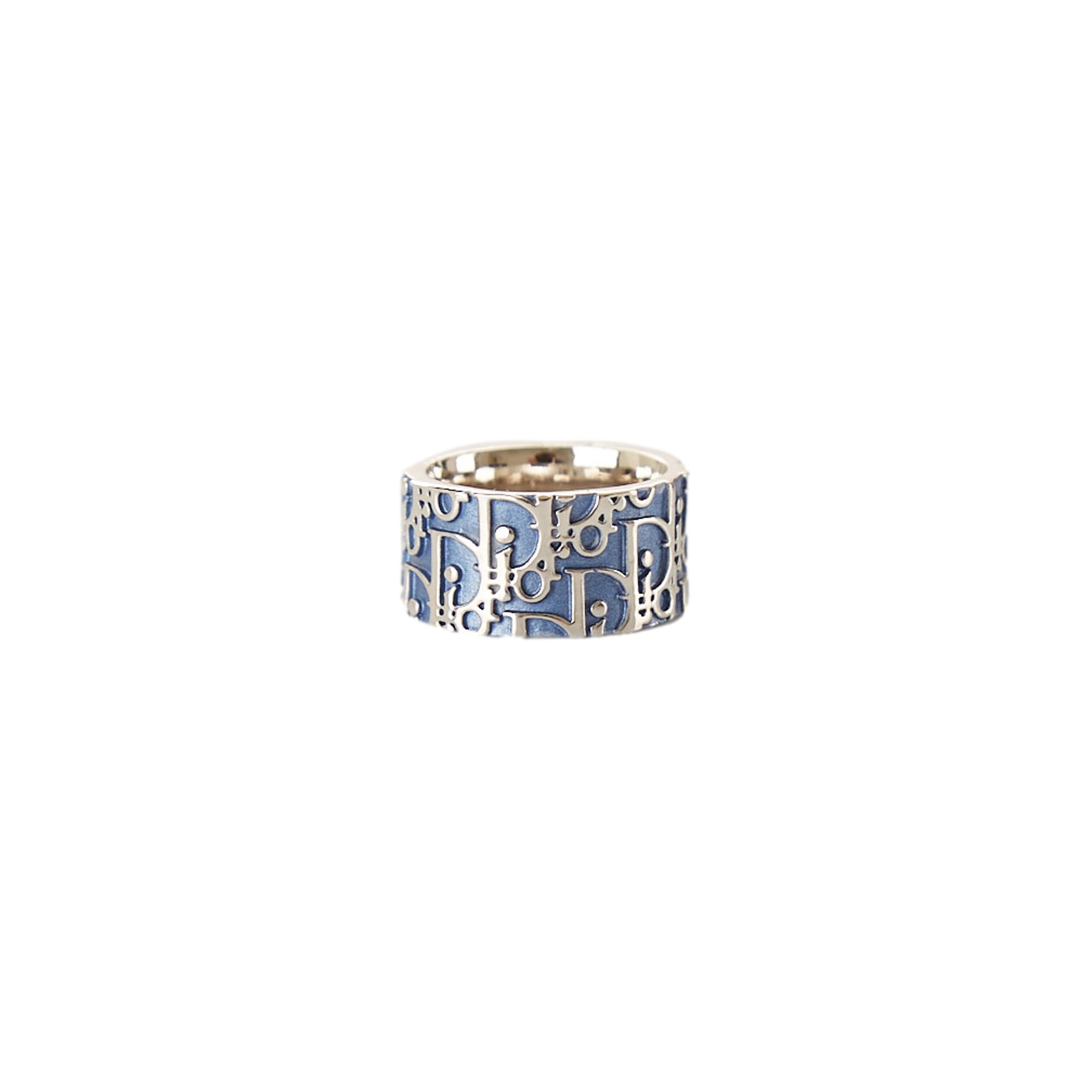 Dior Blue Logo Ring