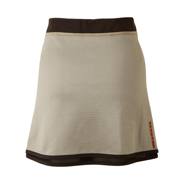 Prada Sport Grey Mesh Skirt