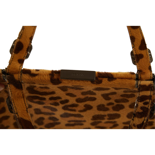 Prada Cheetah Print Top Handle Bag