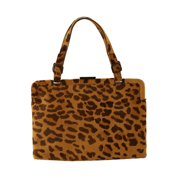 Prada Cheetah Print Top Handle Bag