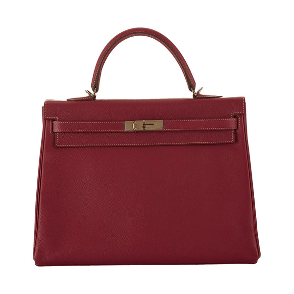 Hermes Kelly 35 Candy Rose Tyrien - Vintage Lux