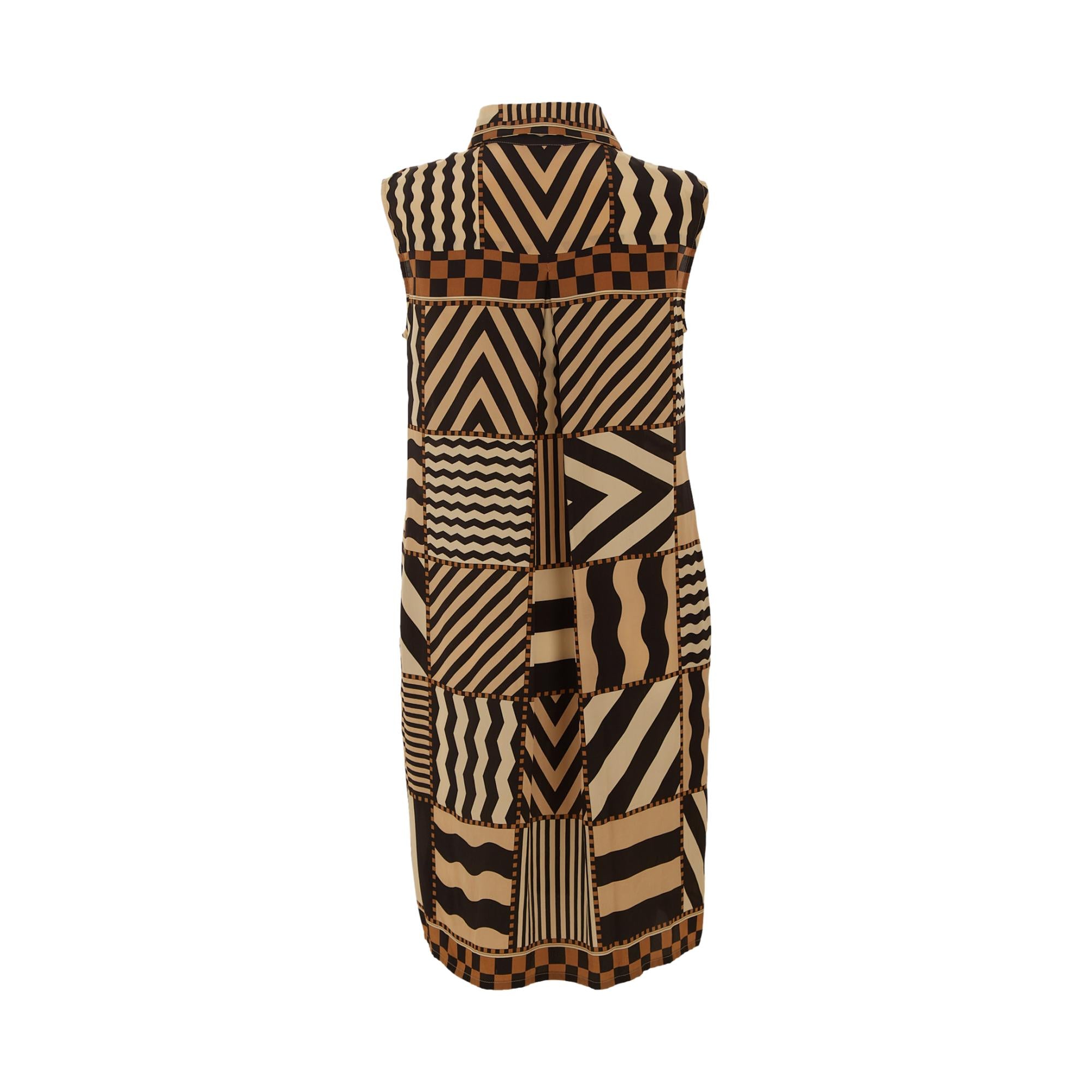 Fendi Brown Logo Mini Dress Fendi Brown Logo Mini Dress