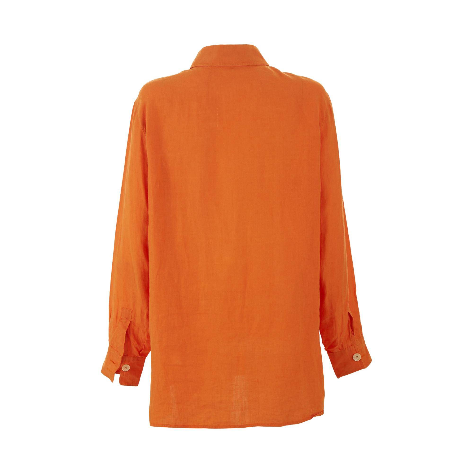 Hermes Orange Button Down – Treasures of NYC