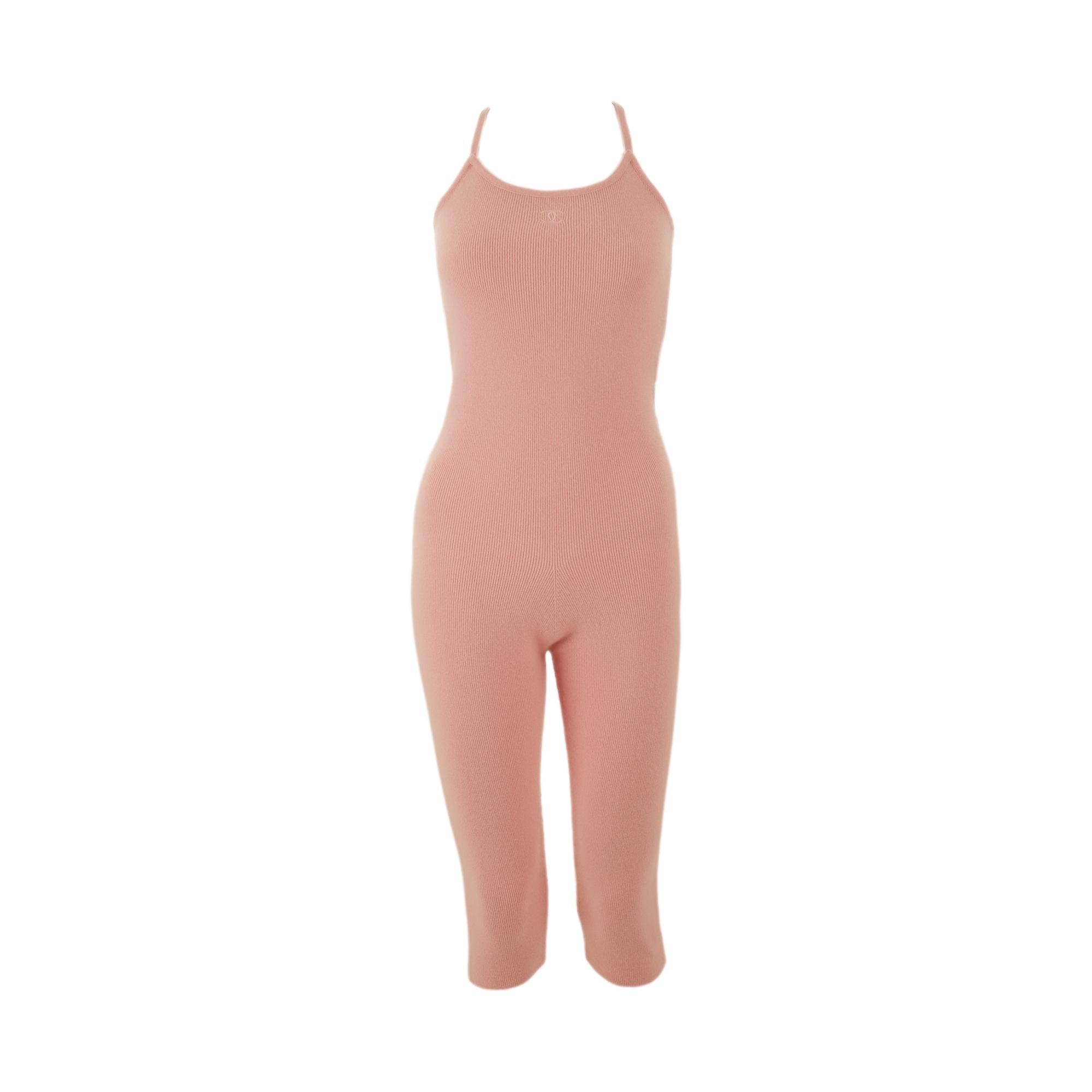 chanel pink jumpsuit