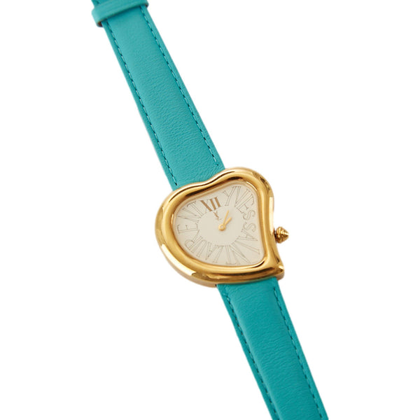 YSL Turquoise Heart Watch