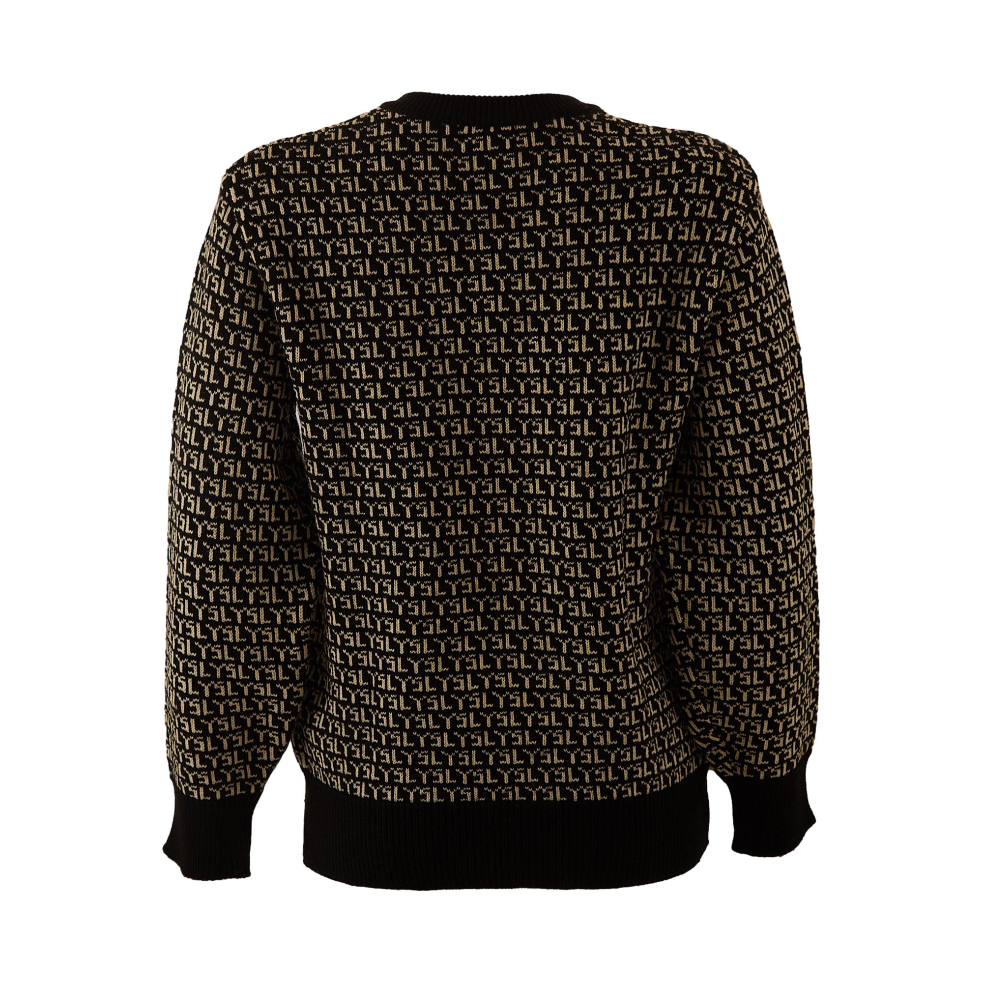 YSL Black Logo Sweater