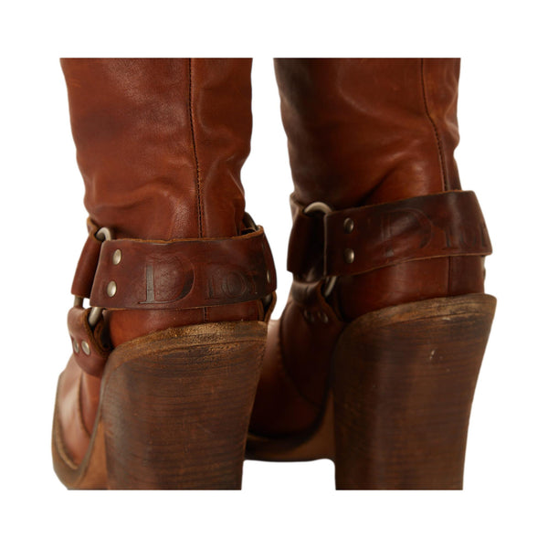 Dior Brown Over Knee Western Boots