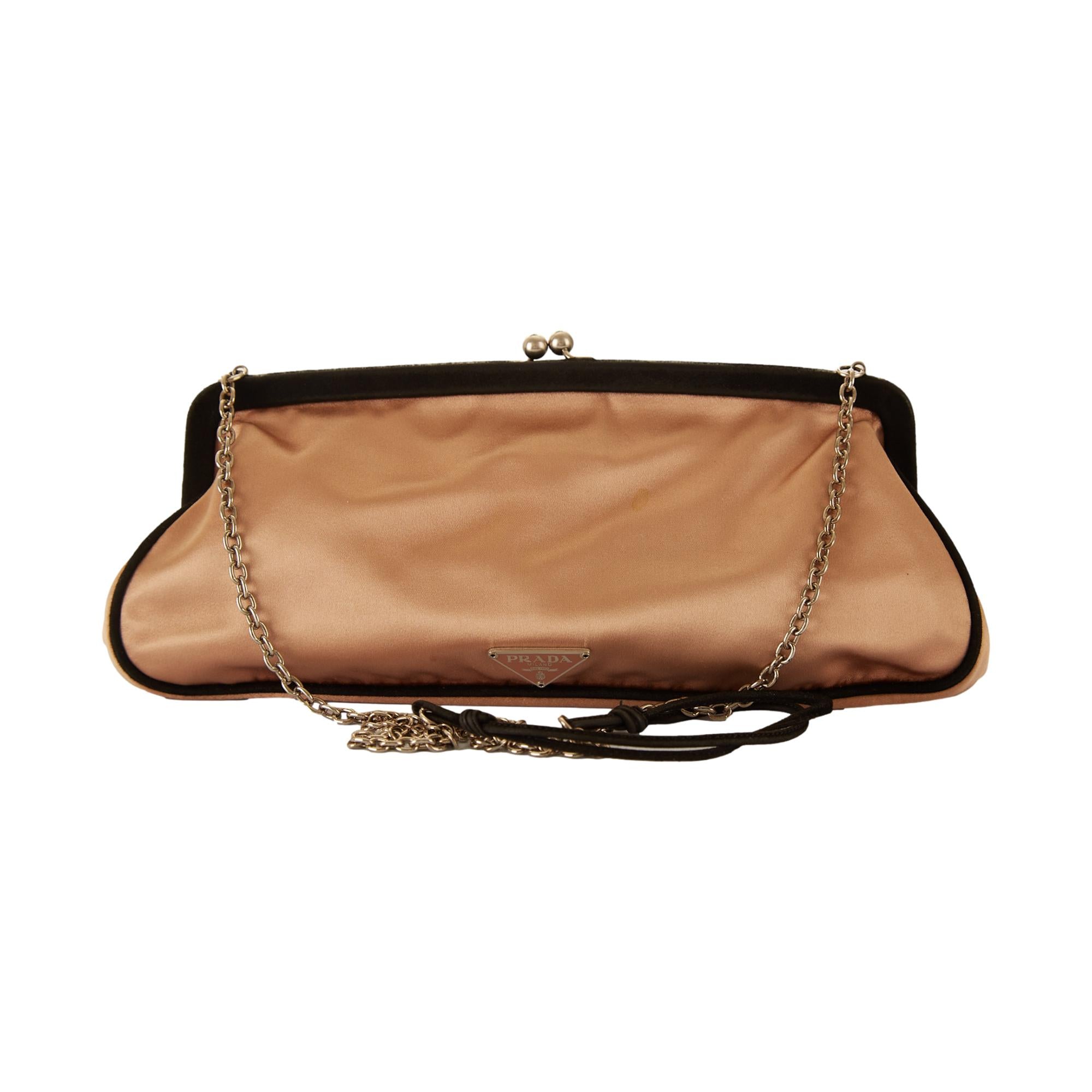 Prada rose outlet gold bag