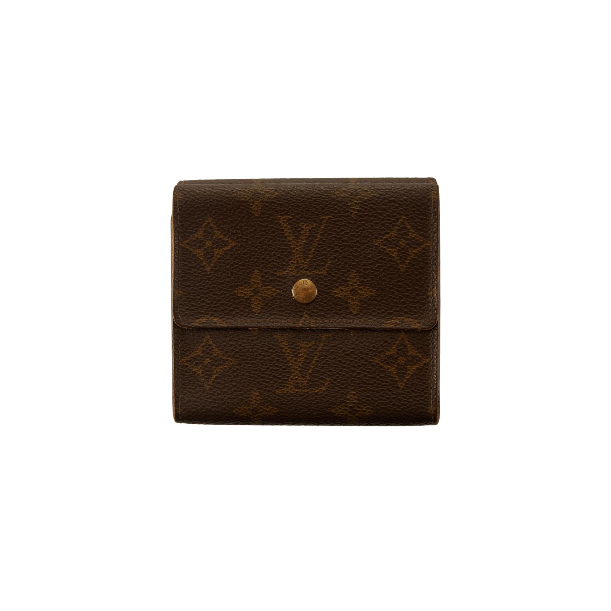 Louis Vuitton Brown Monogram Double Wallet