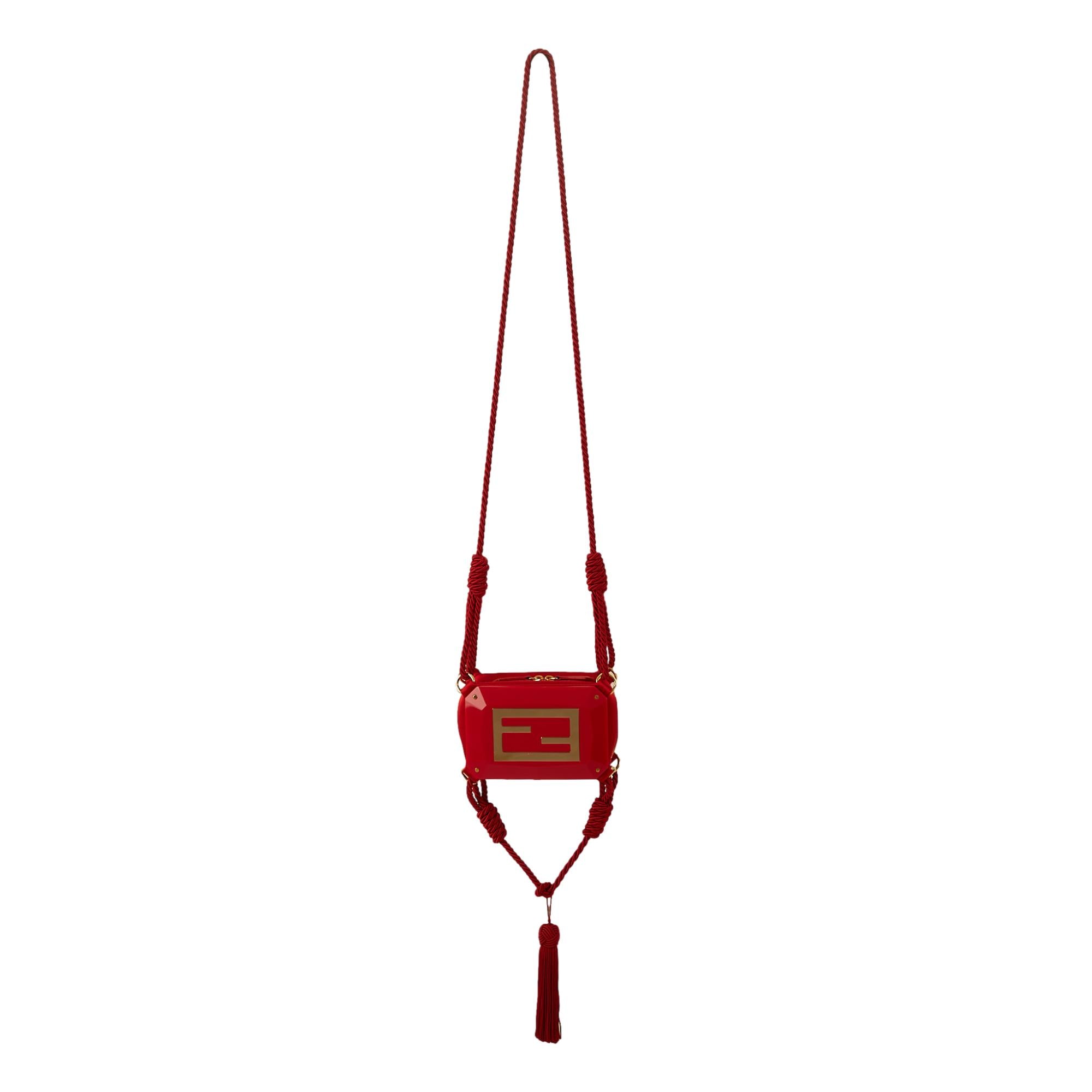 Fendi Red Mini Tassel Bag