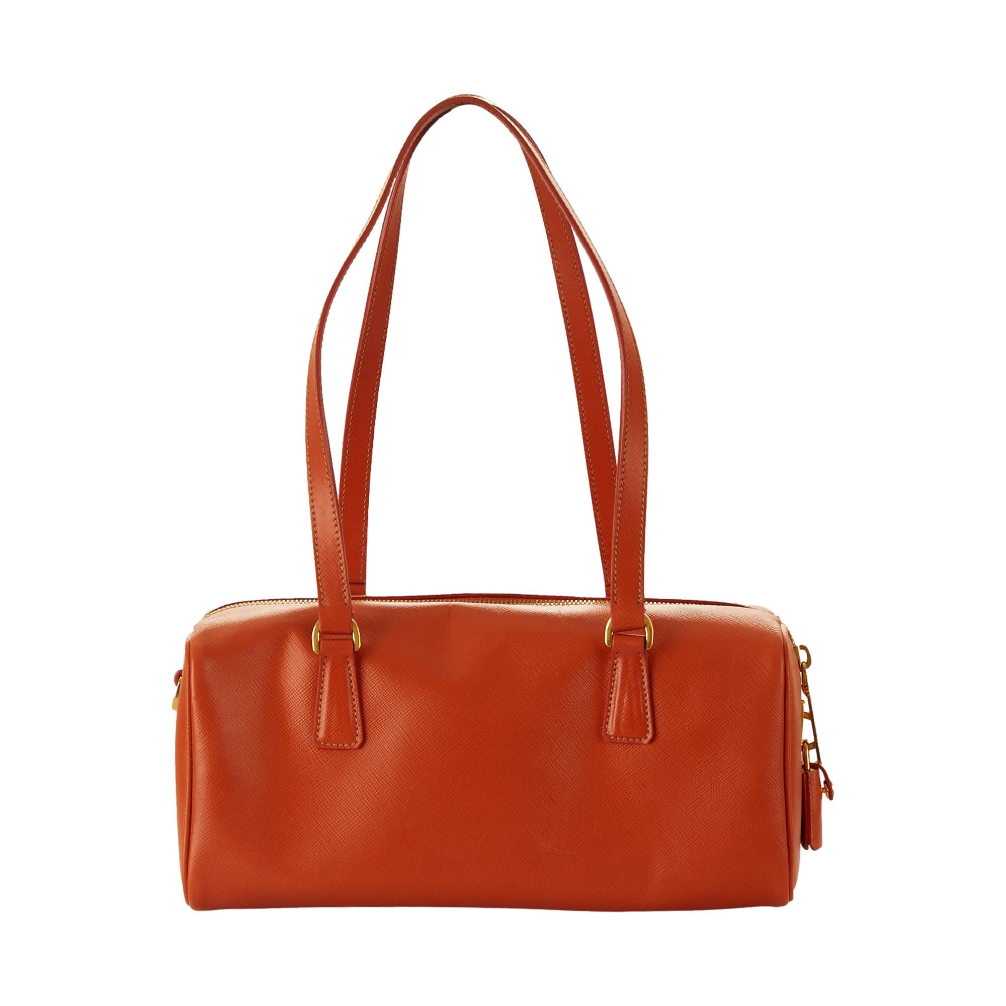 Prada Orange Logo Shoulder Bag – Treasures of NYC