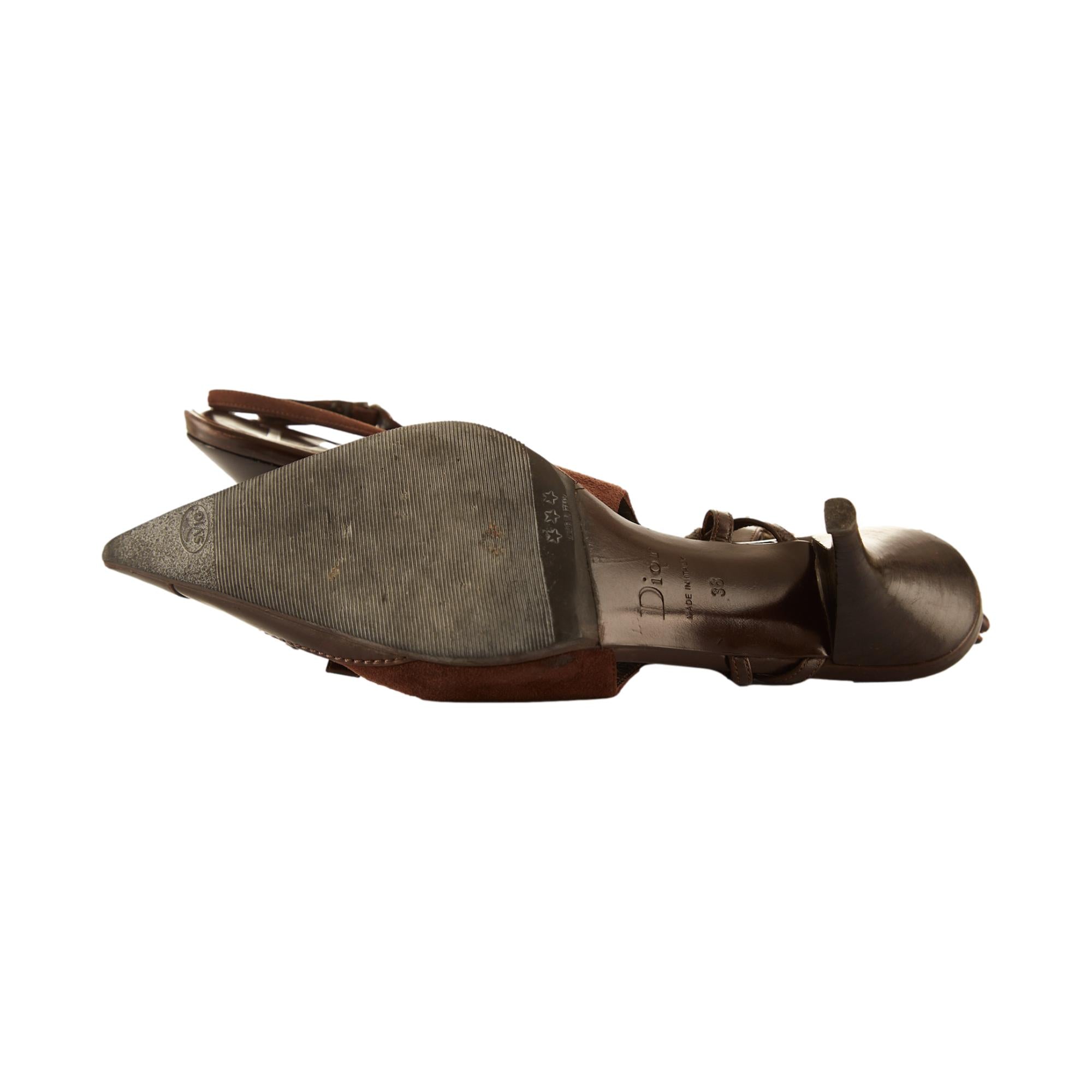 Dior Brown Suede Heart Logo Heels – Treasures of NYC
