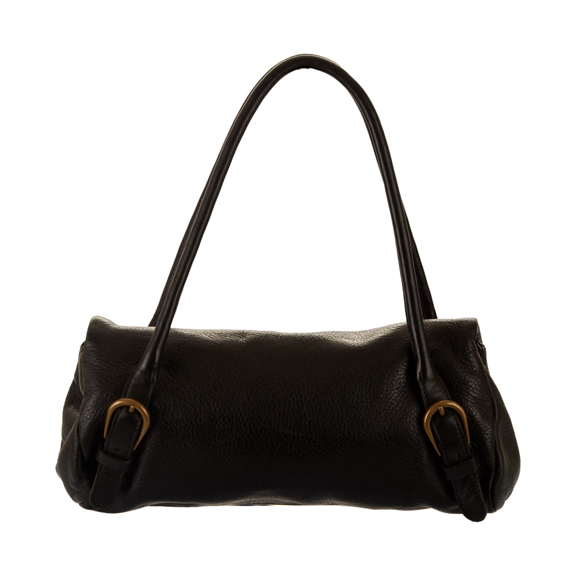 Miu Miu Black Leather Mini Shoulder Bag