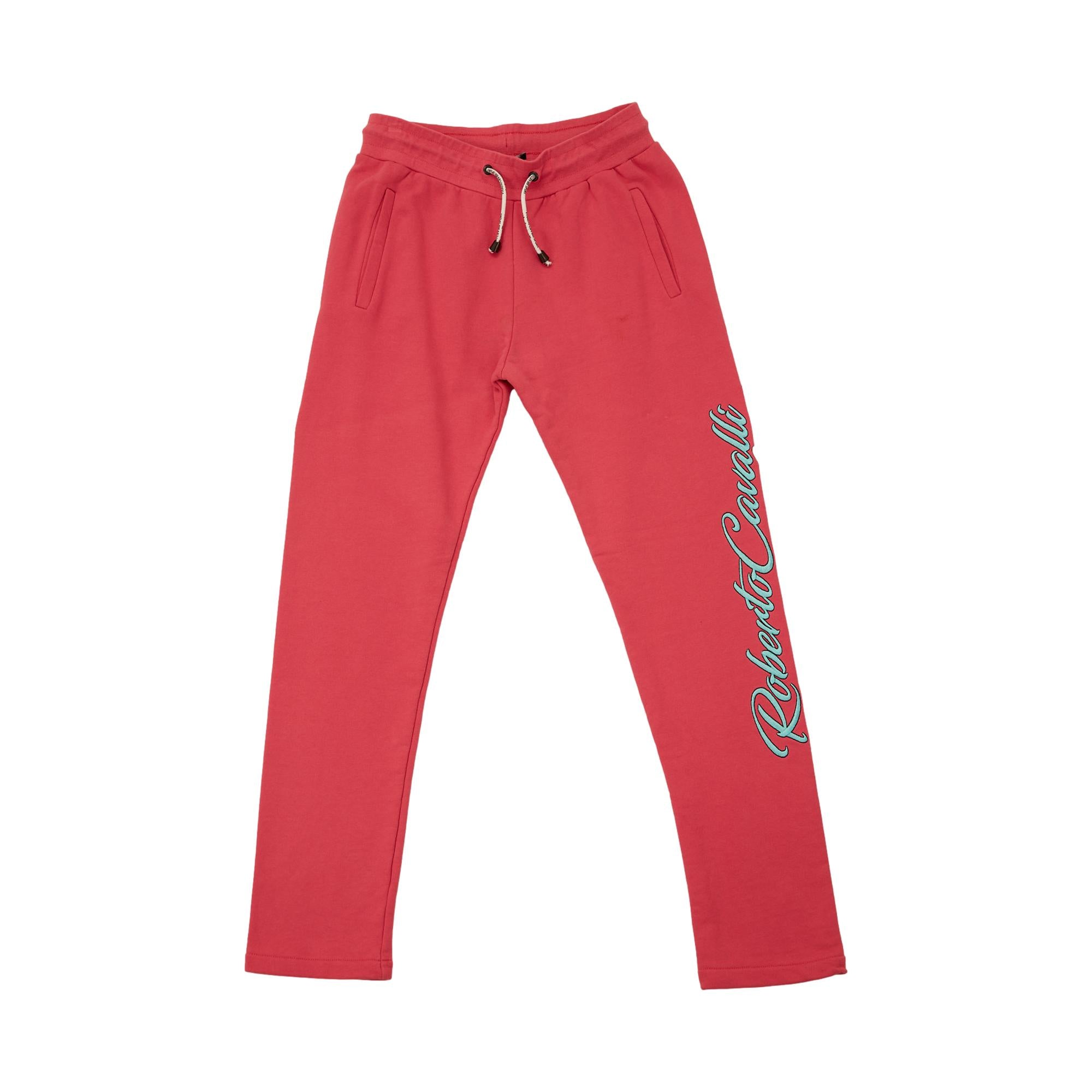 Roberto Cavalli Pink Logo Pants