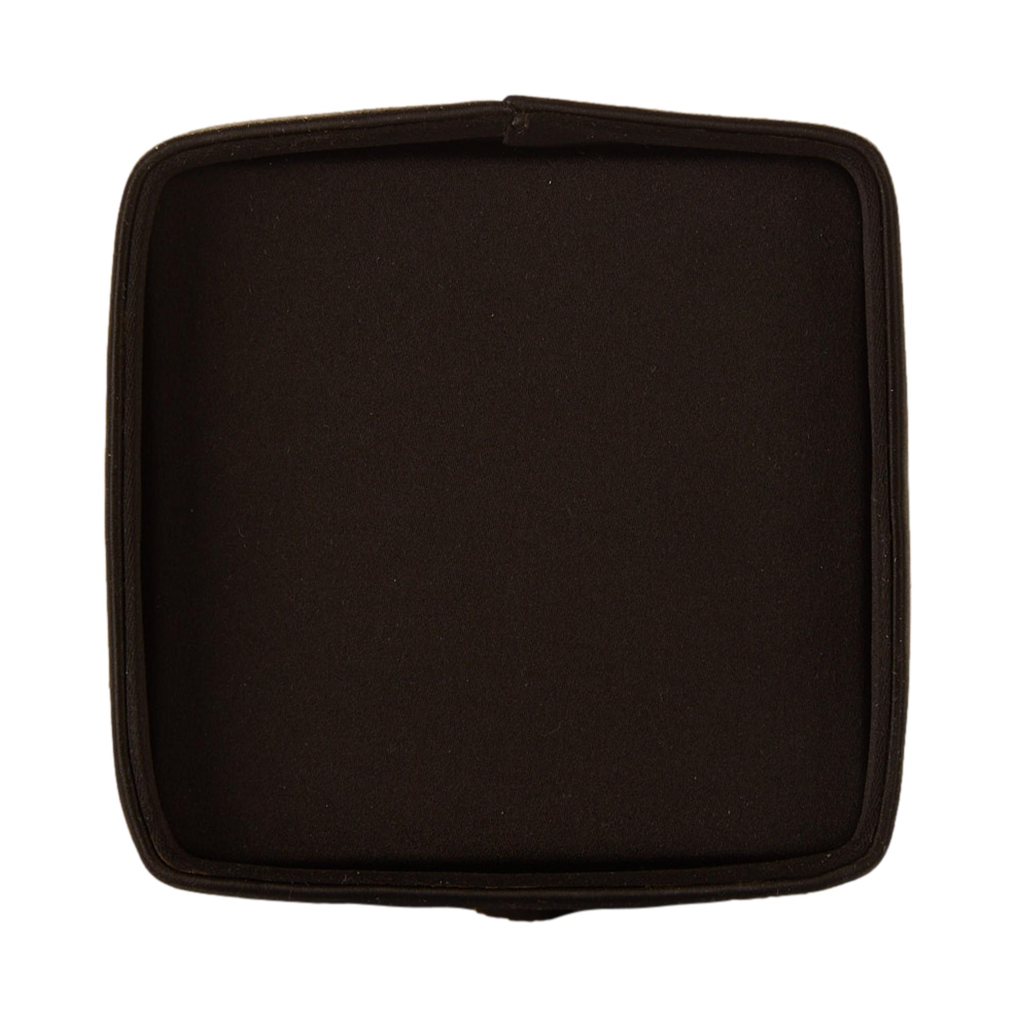 Versace Black Satin Box Wristlet