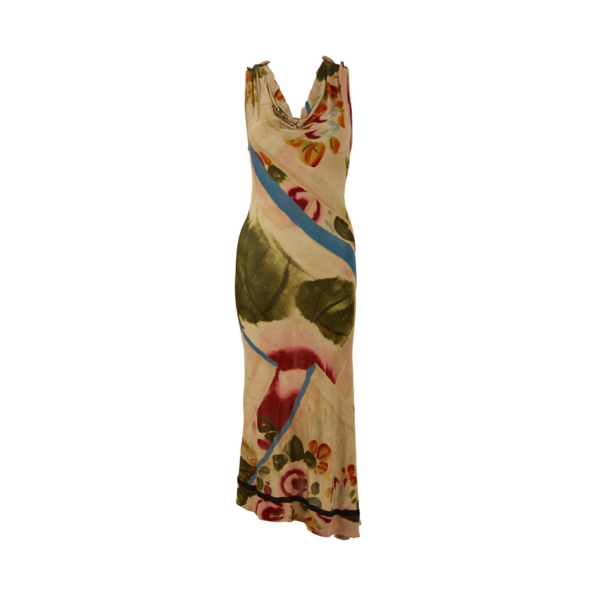 jp gaultier dress Snake-print mesh midi - brown Its a size S Jean Paul Gaultier: The Couture
