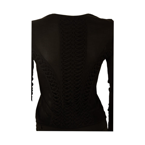 Dior Black Lace-Up Set