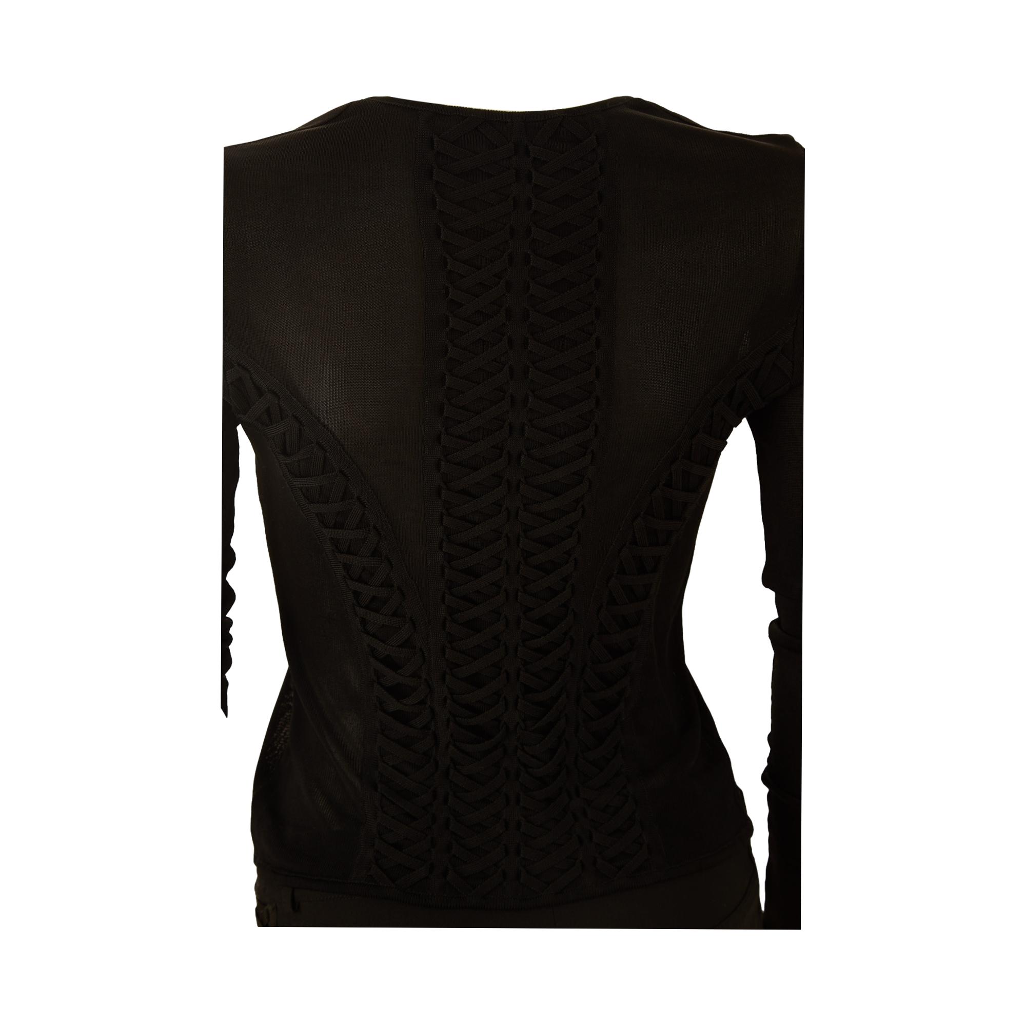 Dior Black Lace-Up Set