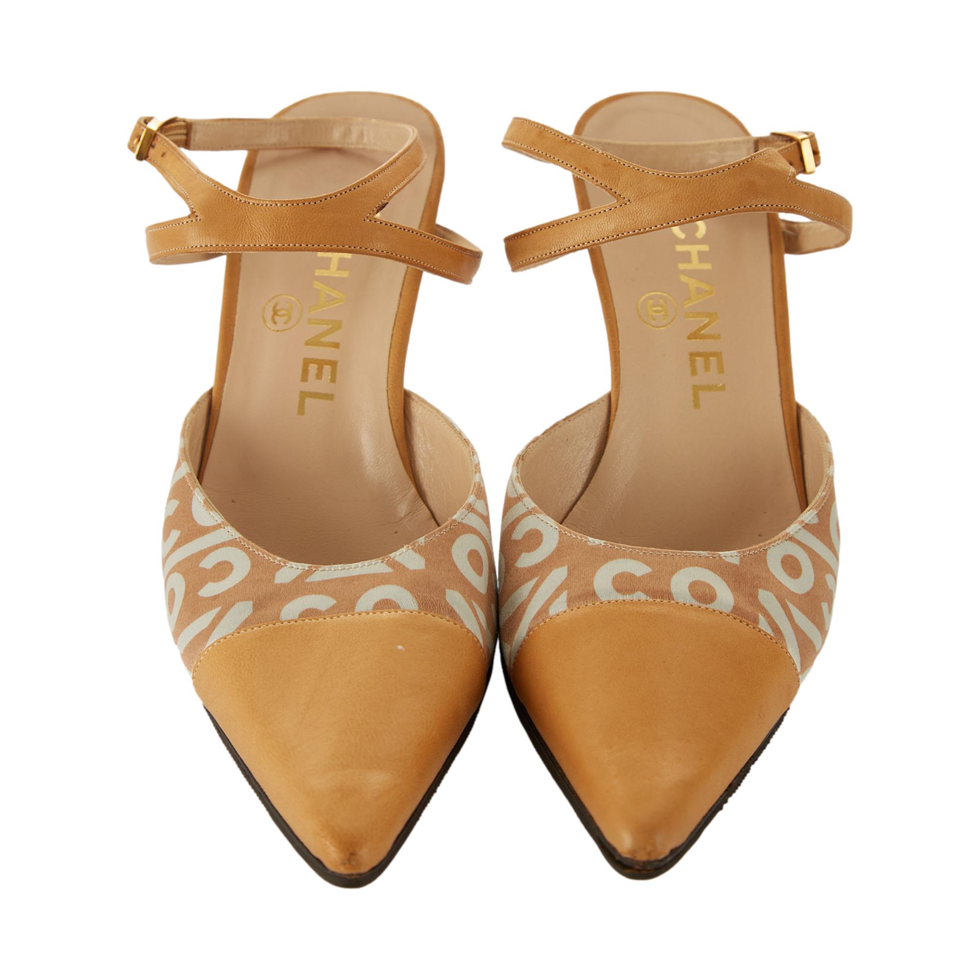 Coco Chanel Slingback Calcado Chanel Chanel Sapato Bico Fino