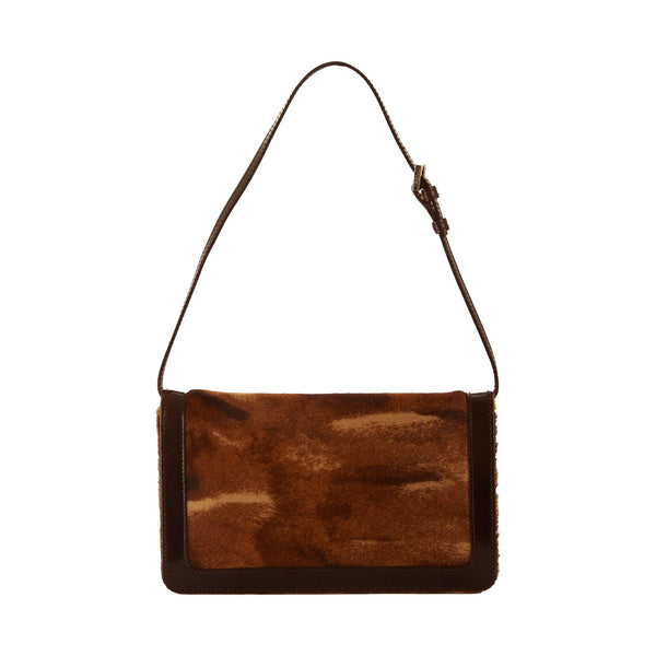 Fendi Brown Calf Hair Baguette