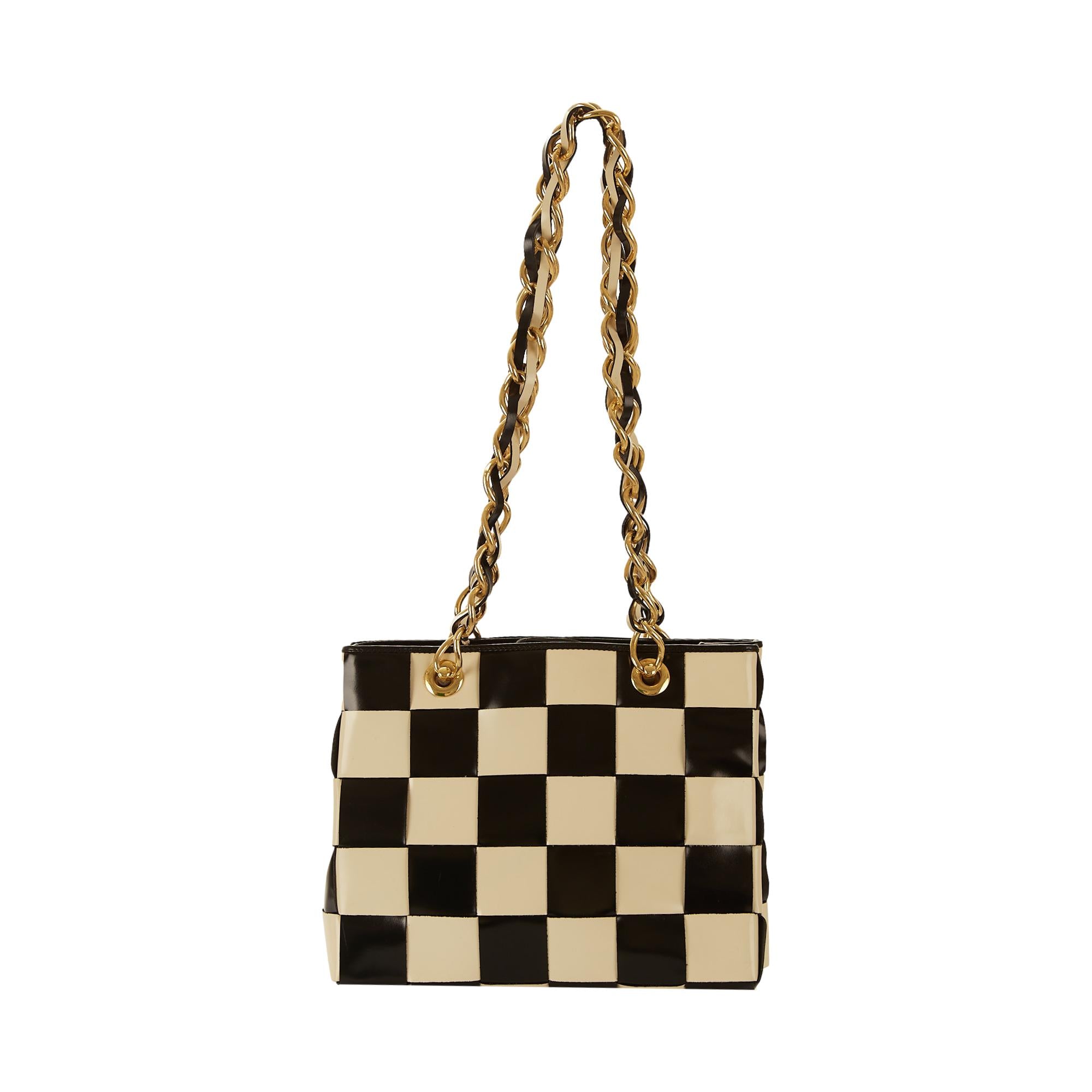 Moschino Checkerboard Shoulder Bag
