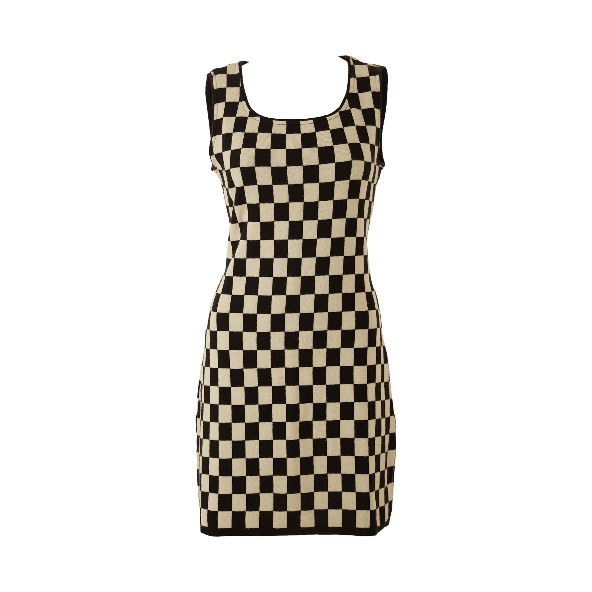 Moschino Checkerboard Dress