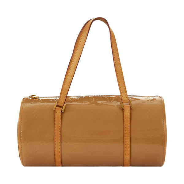 Louis Vuitton Tan Monogram Vernis Cylinder Bag