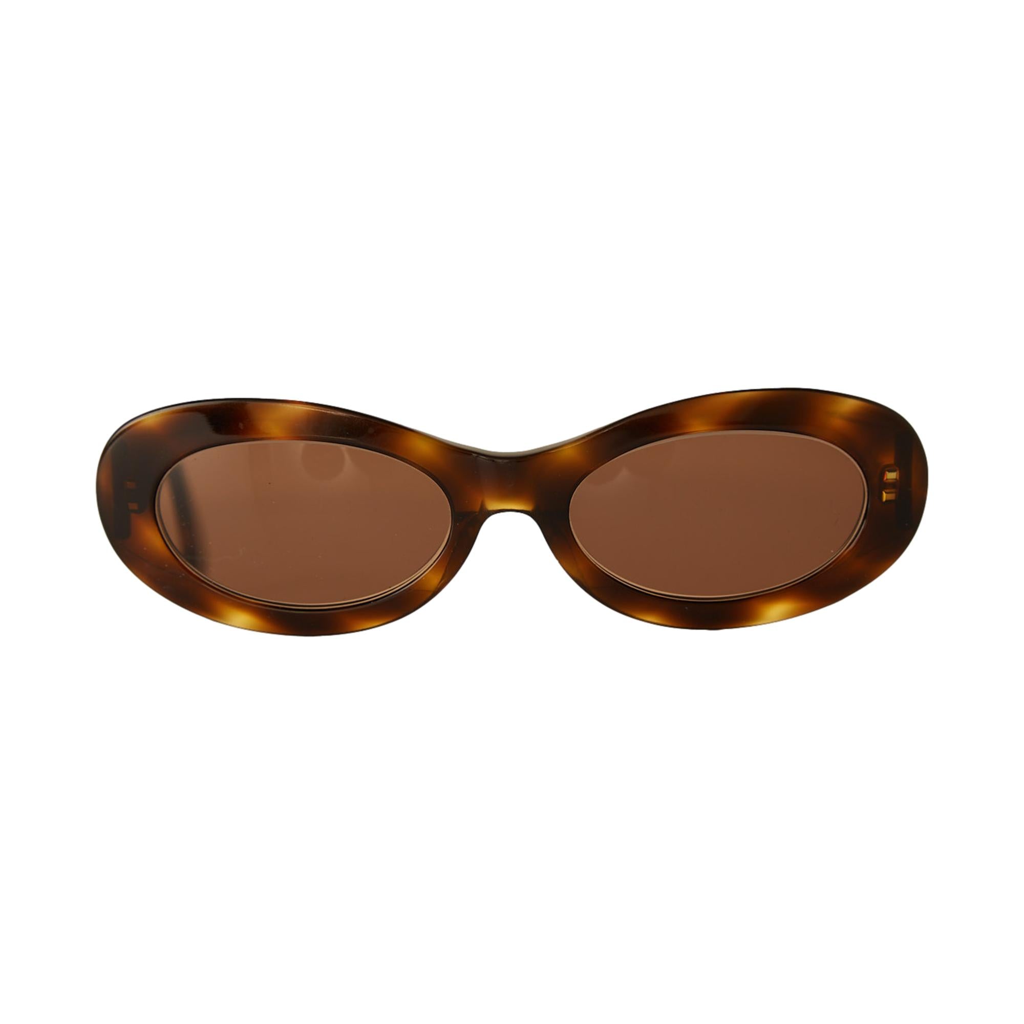 Chanel Tortoise Oval Sunglasses