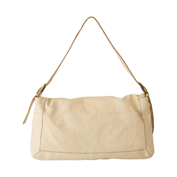 Fendi White Jumbo Whipstitch Baguette