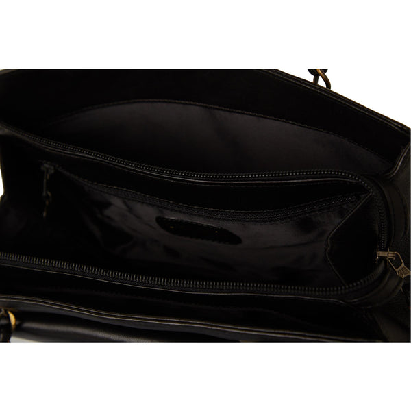 Chanel Black Chain Top Handle Bag