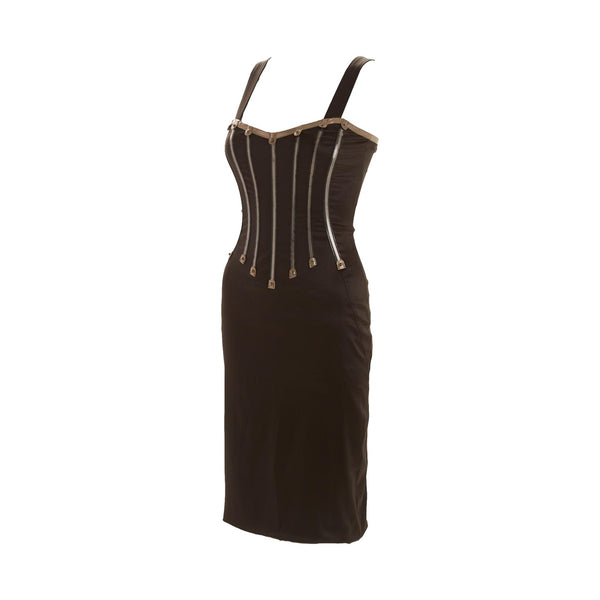 Dolce & Gabbana Black Corset Dress