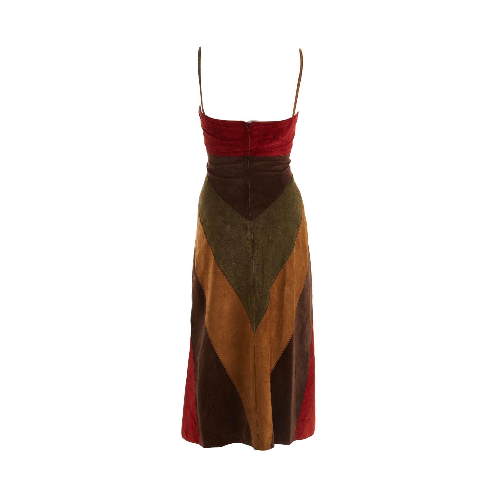 Dolce & Gabbana Suede Butterfly Dress