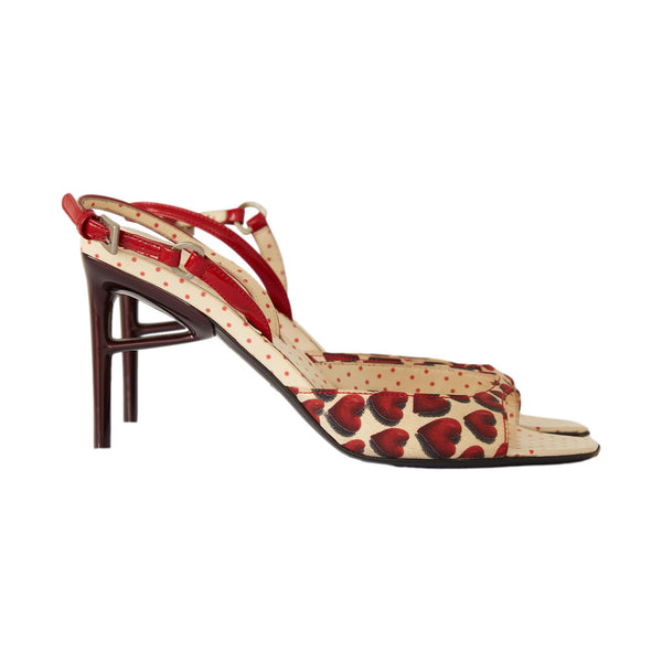 Prada Heart Print Heels – Treasures of NYC