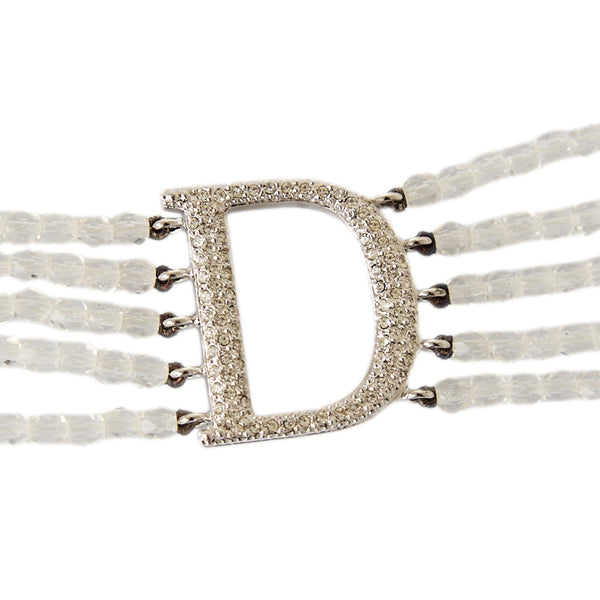 Dior Rhinestone Logo Choker