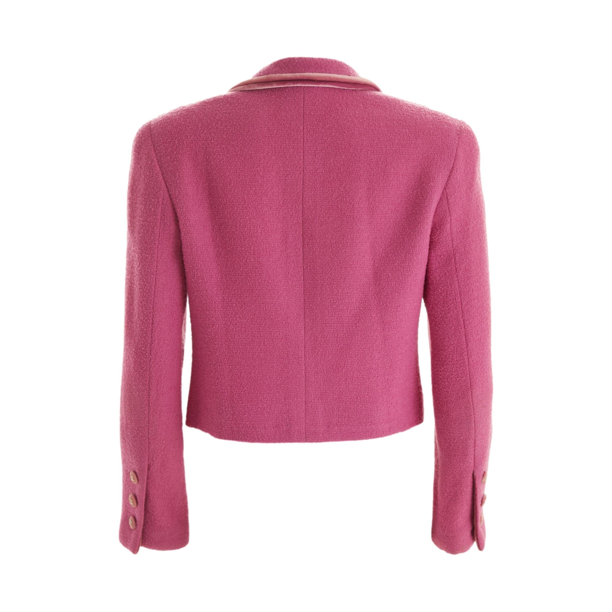 Ladies pink tweed outlet jacket