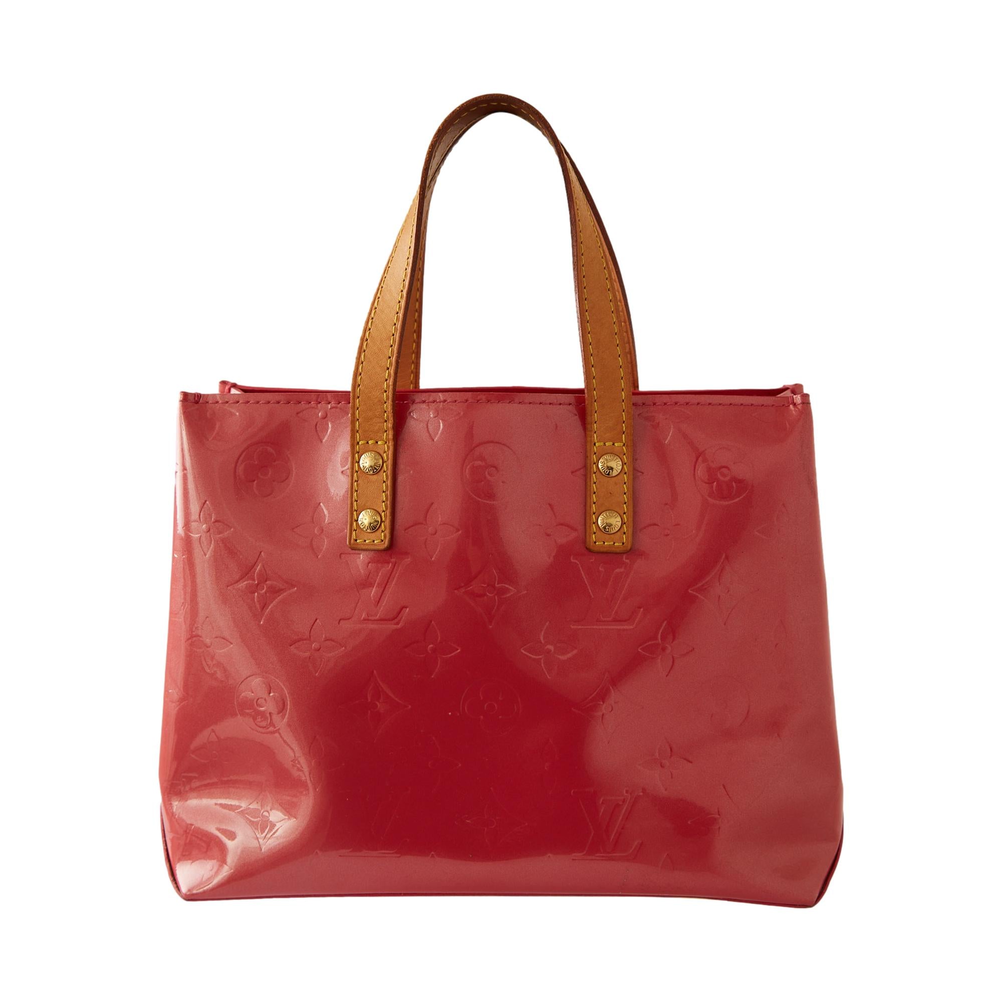 Louis Vuitton Pink Monogram Vernis Top Handle Bag