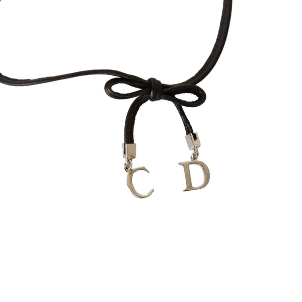 Dior Silver 'CD' Logo Choker