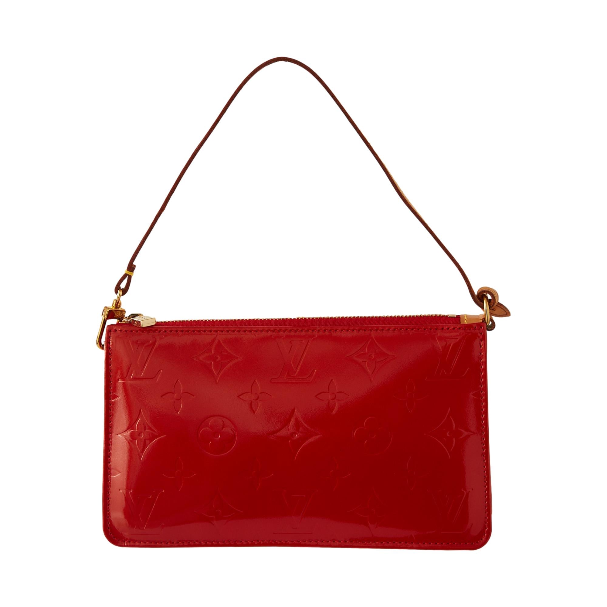 Louis Vuitton Red Monogram Vernis Mini Shoulder Bag