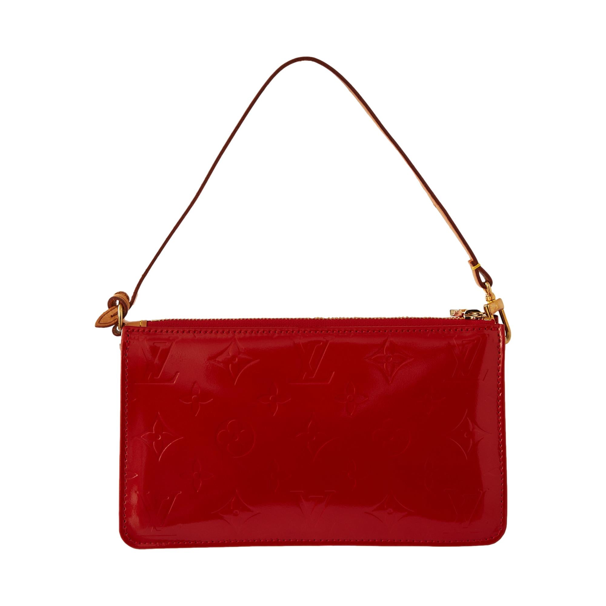 Louis Vuitton Red Monogram Vernis Mini Shoulder Bag – Treasures of NYC